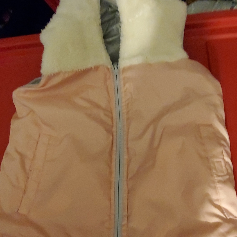 Buffalo womens reversible pink / gray vest sz med